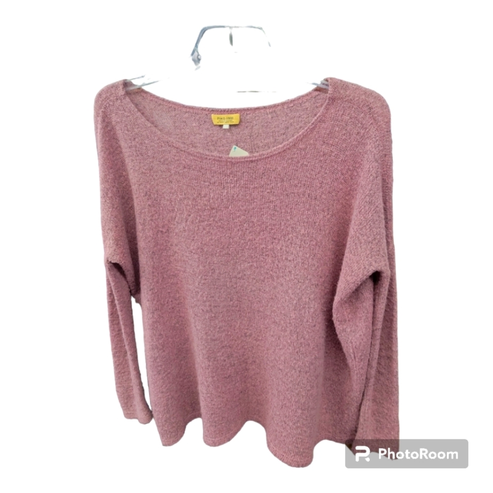 Piko Mauve Pink Loose Fit Pullover Sweater S Small/M Medium